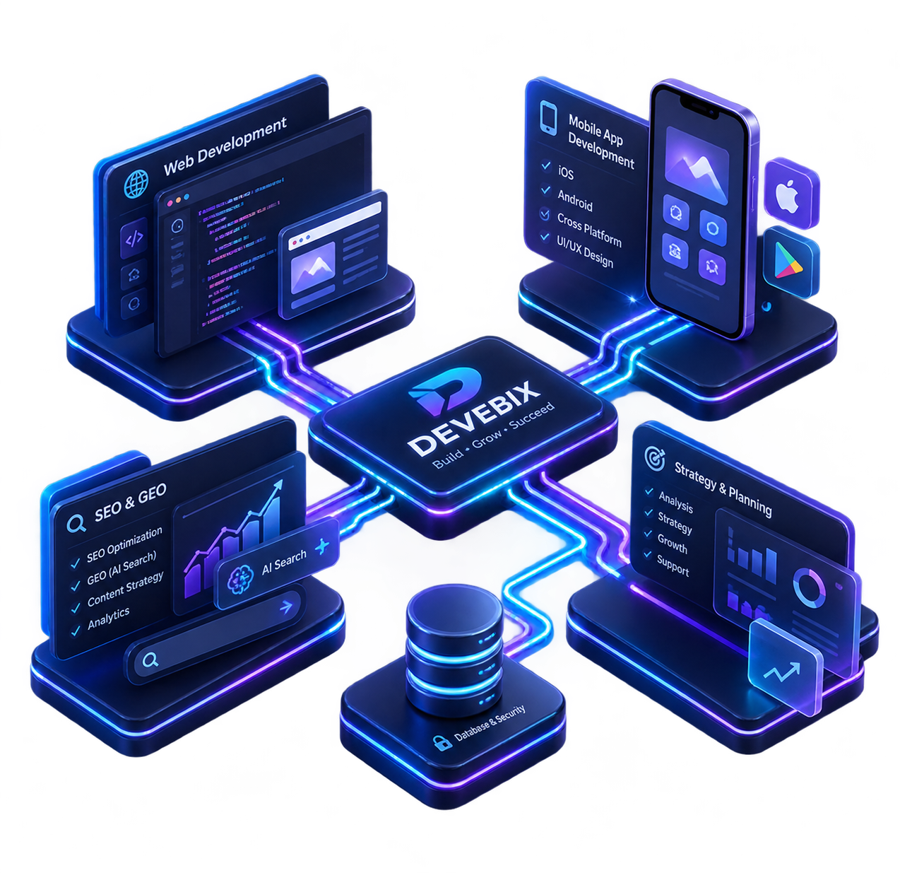 اکوسیستم فناوری و خدمات دیجیتال Devebix